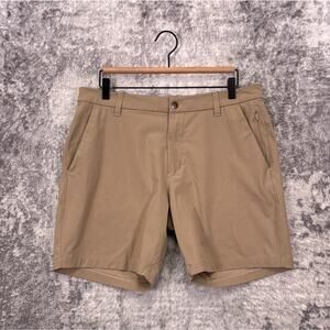 Lululemon Commission Shorts 33 Mens Warpstreme Khaki Beige